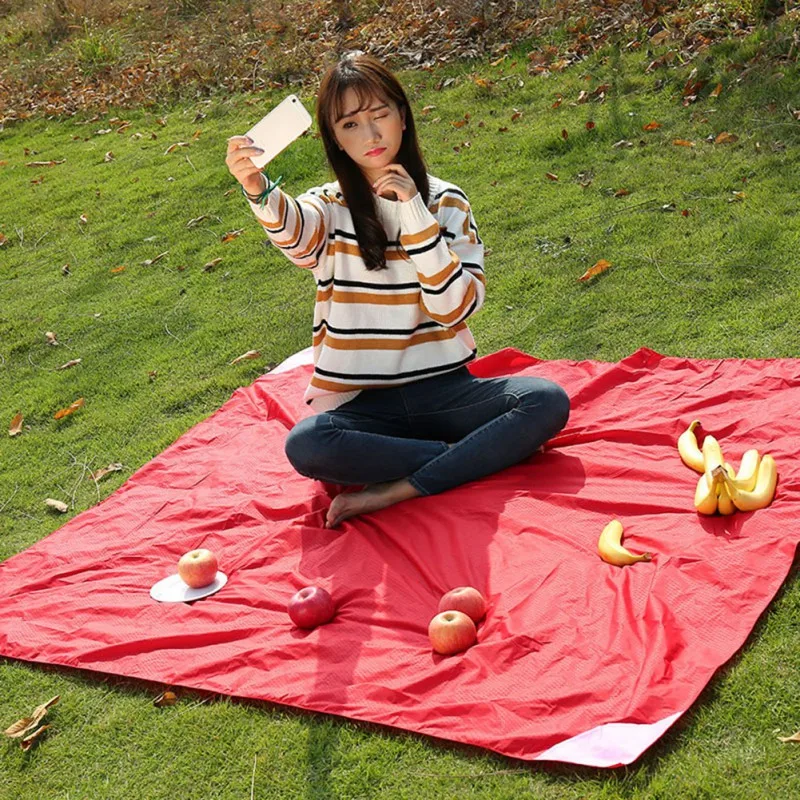 

Foldable Outdoor Camping Mat Portable Pocket Compact Moistureproof pad Blanket Waterproof Chair Picnic Mat 4 Colors