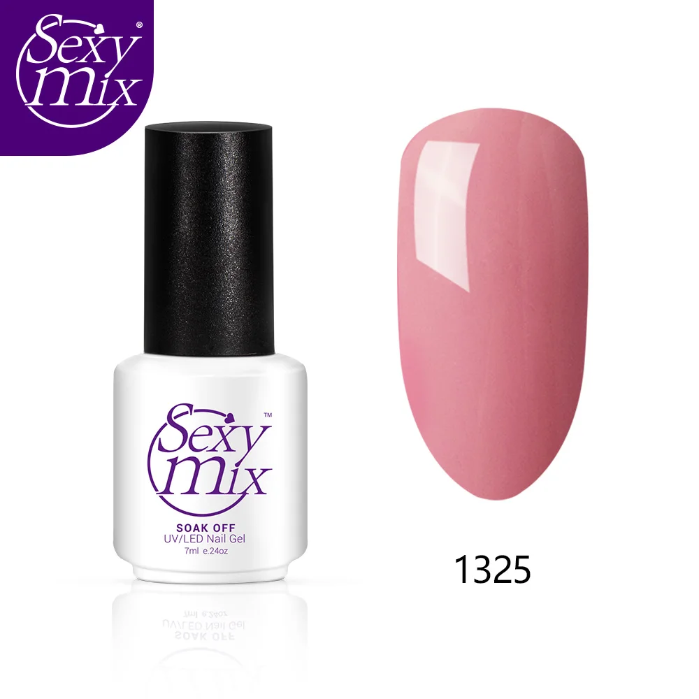 Сексуальный микс 126 цветов Гель-лак для ногтей отмачиваемый УФ-гель для ногтей Сияющий телесный розовый гель-лаки для ногтей Популярный Гель-лак для ногтей - Цвет: 1325