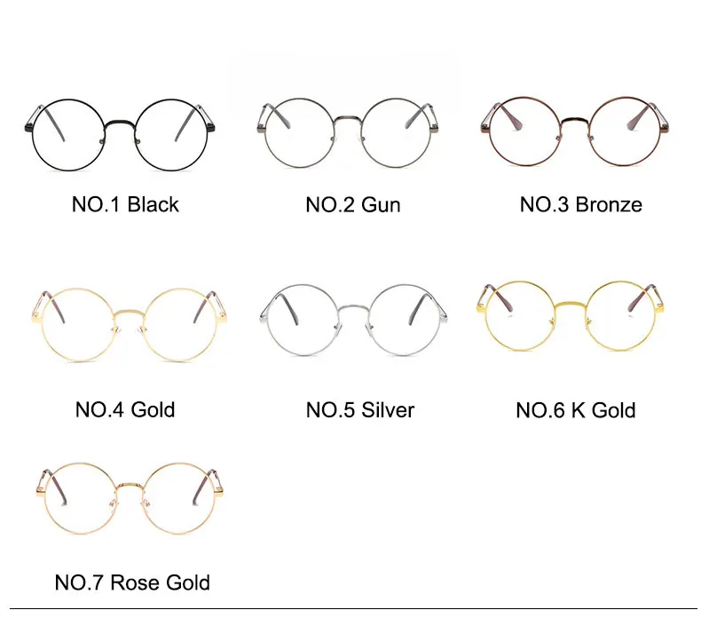 Милые круглые простые очки LIKEU'S, оправа для мужчин и женщин, унисекс, модные повседневные прозрачные металлические оптические очки, аксессуары