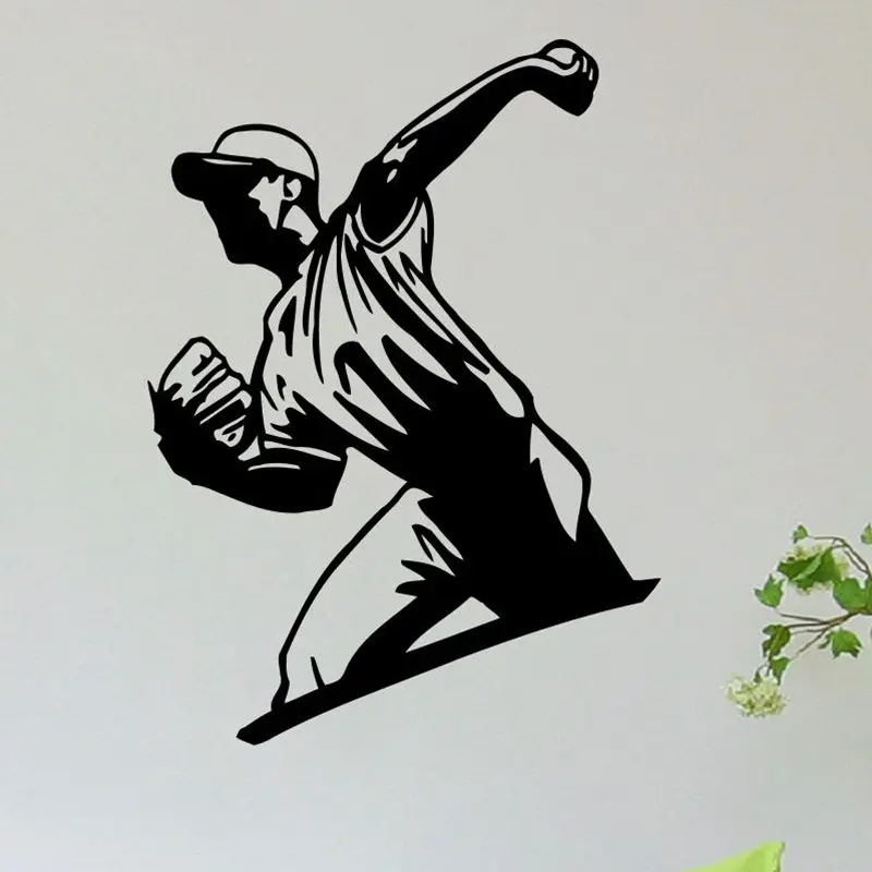 Dctal Baseball Car Windows Sticker Sports Decal Posters Vinyl Wall Decals Pegatina Decor Mural Baseball Sticker