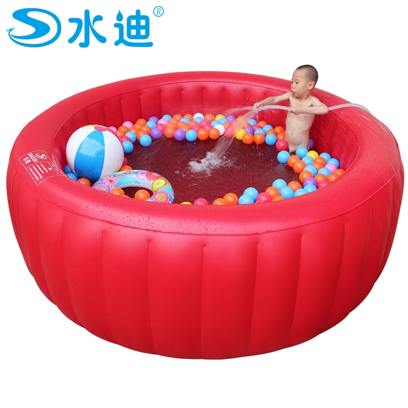 grande rosso rotondo piscina con pompa per bambini famiglia adulto bambino vasca da bagno portatile vasca