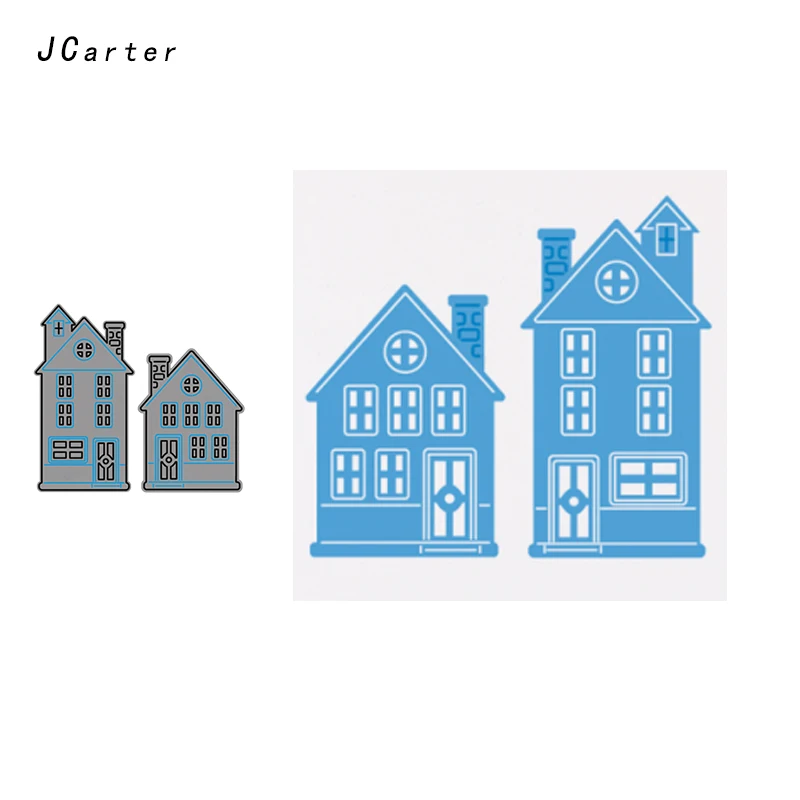 

JCarter Architecture Houses Metal Cutting Dies Stencils for Scrapbooking DIY Embossing Folder Paper Cards Handmade Album Crafts