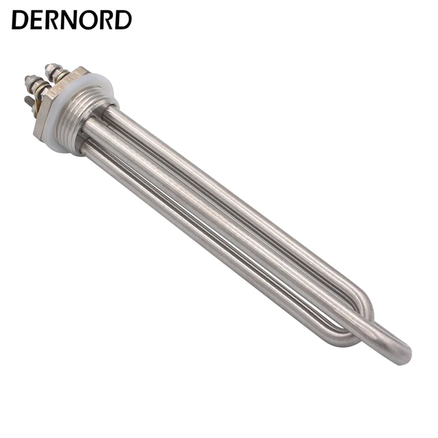 DERNORD 24V 600W DN25 Solar Heating Element 12V 300W 36V 48V 1200W 1500W DC  Electrical Tubular