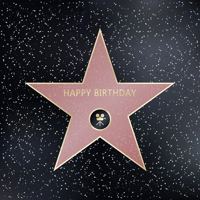 

MEHOFOTO custom DIV Hollywood Walk Of Fame Famous Producer Actor Star photo backdrop cloth Computer print birthday Backgrounds