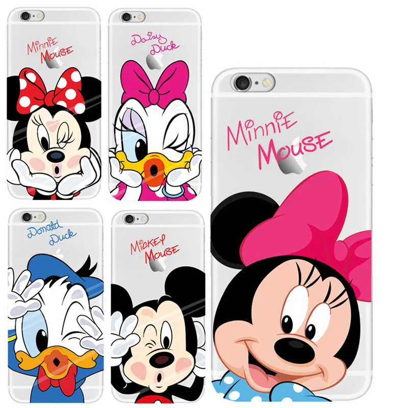 Kopen Mickey Minnie Case Voor Samsung Galaxy S3 S4 S5 S6 S7 Edge S8 S9 Plus J3 J5 A3 A5 2016 2015 Cover iphone 5 S se 6 s 7 8 Plus X