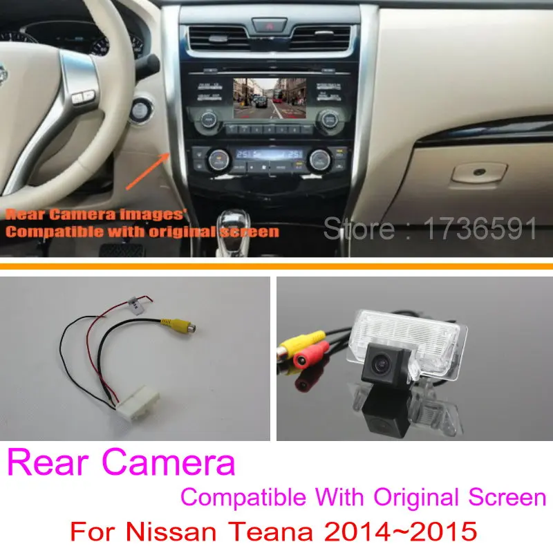 For Nissan Teana 2014 2015 RCA Original Screen Compatible Car Rear View font b Camera b