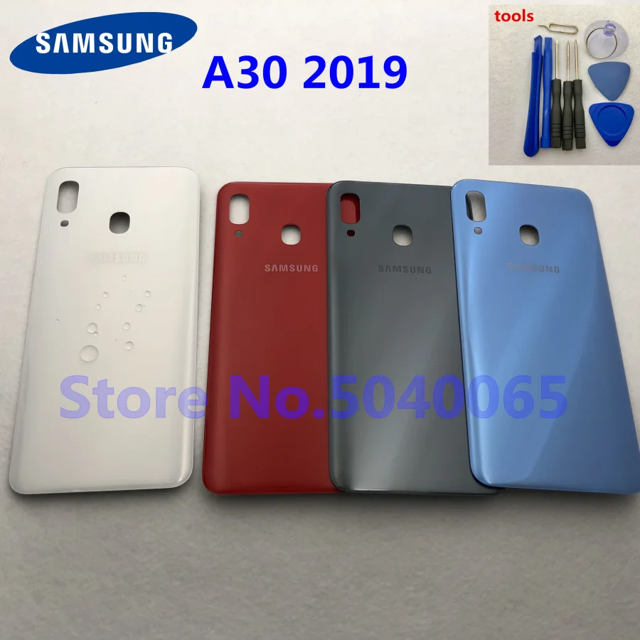 Оригинальный чехол для аккумулятора Samsung Galaxy A30 2019 A305 A305F клейкая наклейка задняя