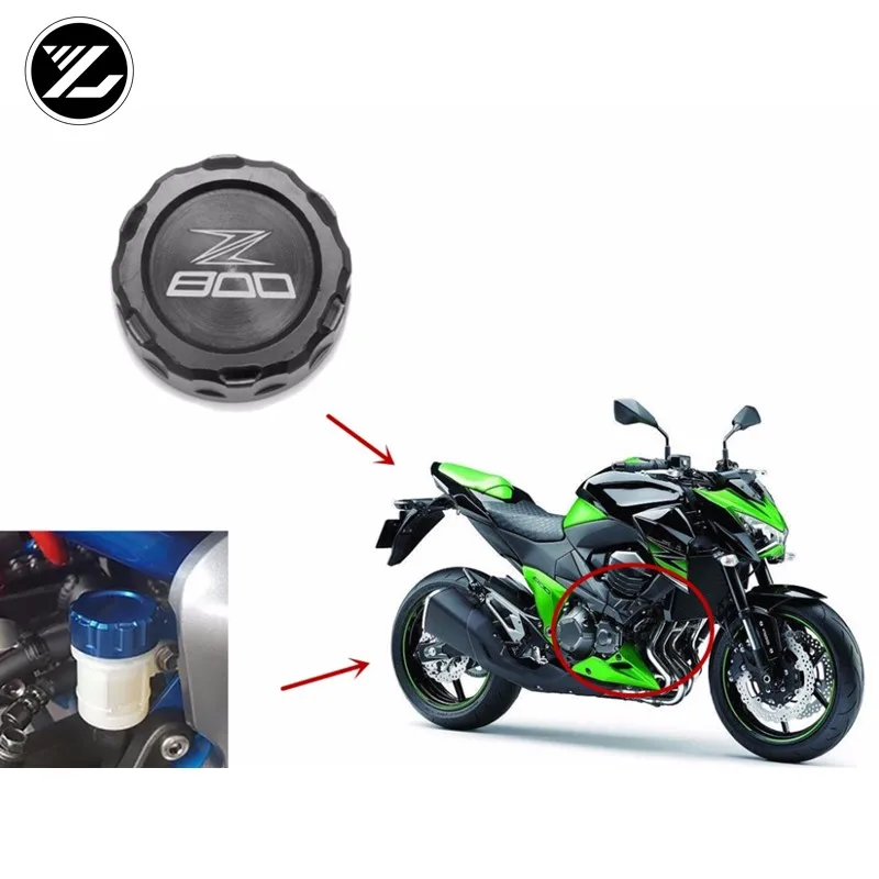 

Motorcycle fuel tank accessories For Kawasaki Z800 motorcycle modified rear brake oil can lid cover
