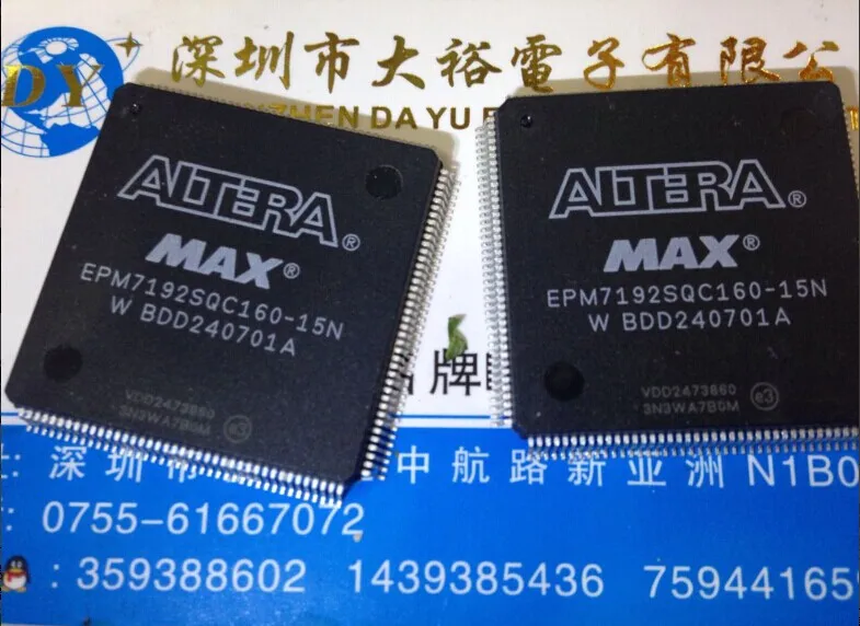 

EPM7192SQC160-15 n embedded CPLD QFP - 160 original ALTERL directly