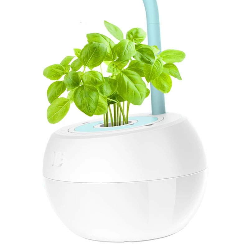 Creative Table Lamp Intelligent flower Hydroponics system without Earth Automatic Watering Plant Growing Nursery Pot