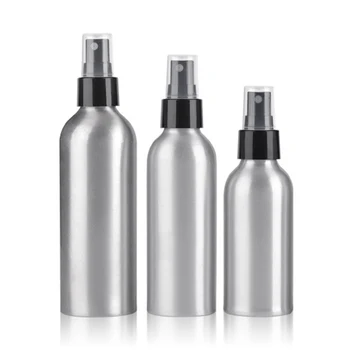 

30ml 50ml 100ml 250ml Aluminium Spray Atomiser Bottle Refillable Empty Bottles Black Pump Atomizer For Cosmetic Packaging Tool