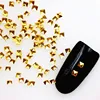 500Pcs/Lot  Gold Silver Square Rivets Studs  Metal Alloy Nail Art Decorations 3D DIY Nail Stickers/Charms 2