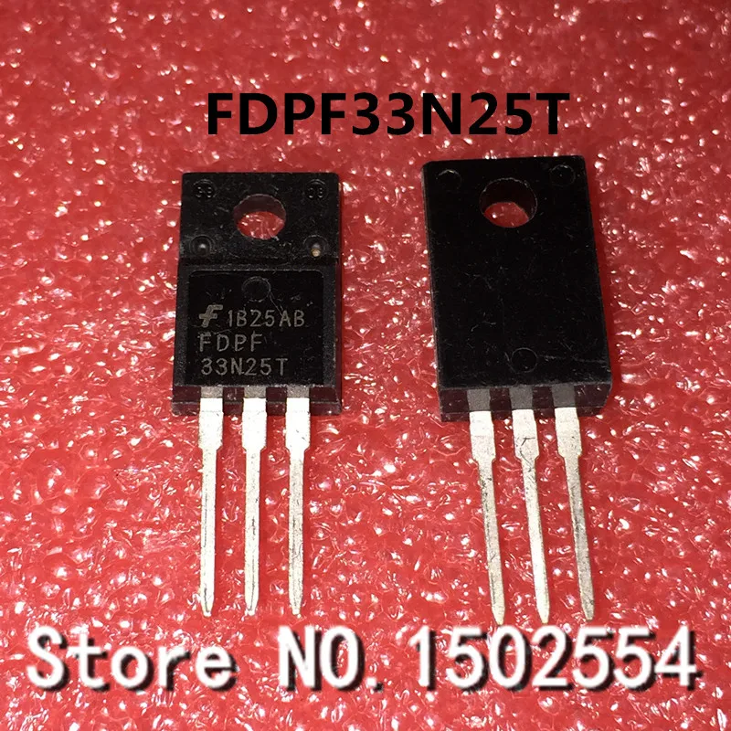 

5PCS/LOT FDPF33N25T 33N25T TO-220F Liquid Crystal MOS Field Effect Transistor 250V 33A