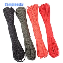 12 Colors Reflective Paracord 550lb 7 Strand 100FT100 feet/31 Meter Survival 7strand PARACHUTE Paracord 550 Paracord Parachute
