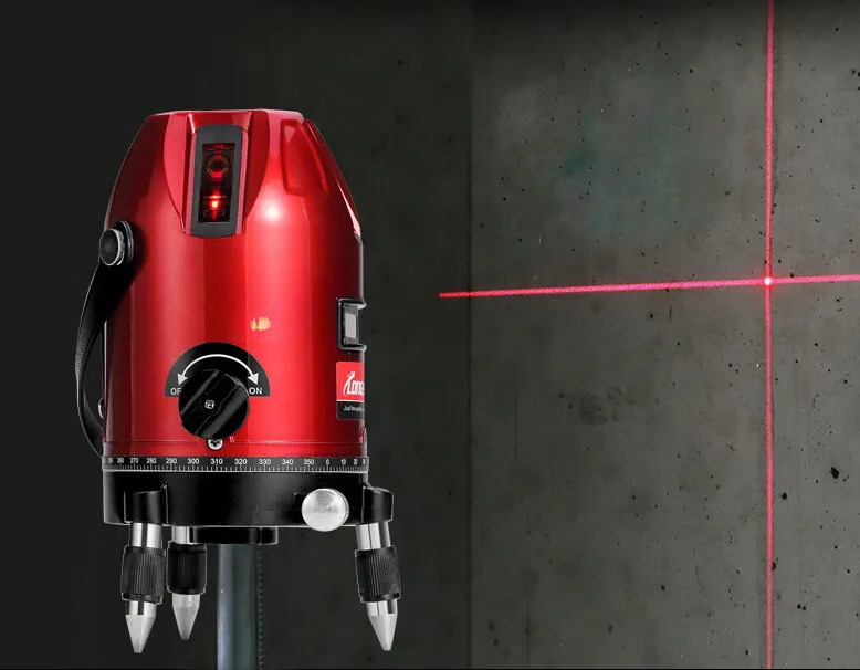 Вертикальный горизонтальный инструмент для выравнивания Многофункциональный лазерный уровень 5 линий 6 точек можно использовать на открытом воздухе