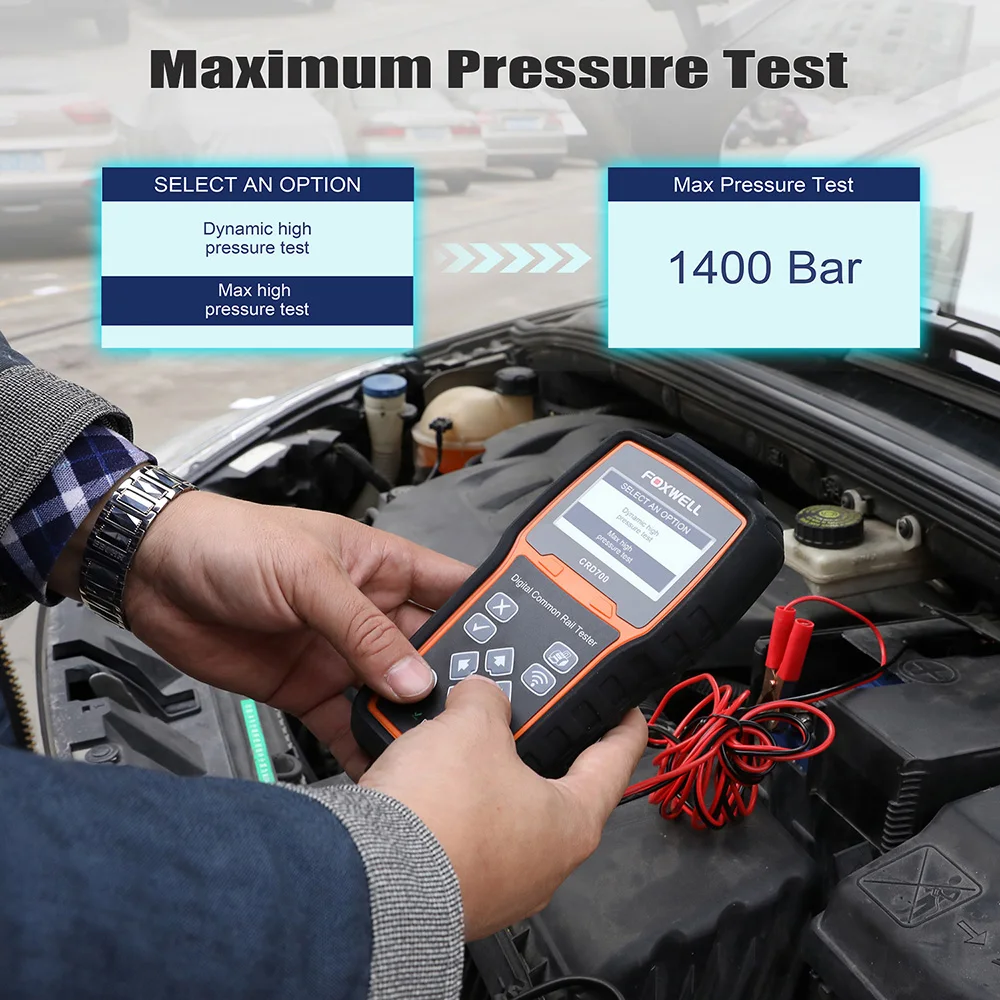 FOXWELL CRD700 Цифровой Тестер давления на Common Rail для диагностики автомобиля