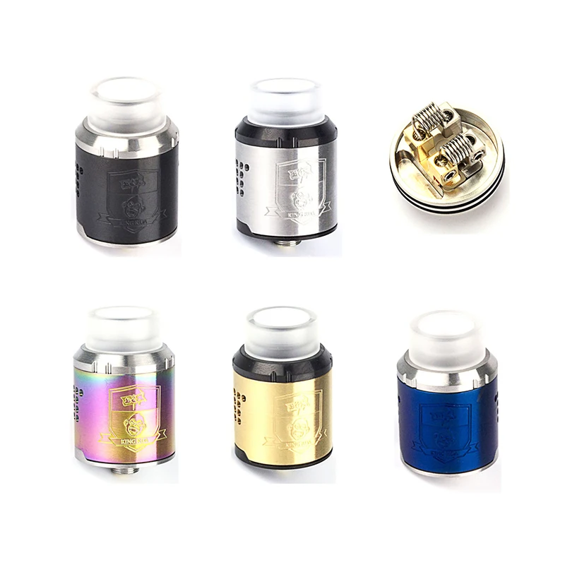 

Coil Father 24mm RDA Tank Vape Atomizer King Drop 810 Drip Tip 510 Thread Vaporizer