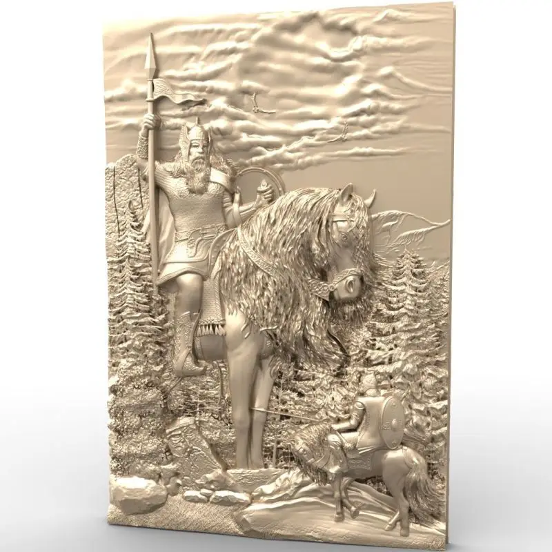 General 3d model STL relief for cnc STL format Warrior 3d model for cnc stl relief artcam vectric aspire