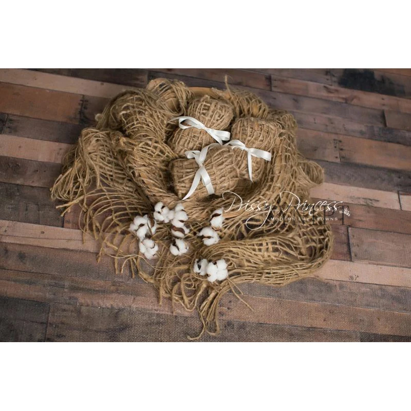 

Natural Burlap Layer Posing Blanket Backdrop For Newborn Photography Props Baby Photo Shoot Accessories Flokati Photoshoot