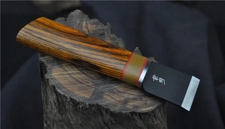 Японский стиль кожаный режущий инструмент DIY кожаный мешок резак