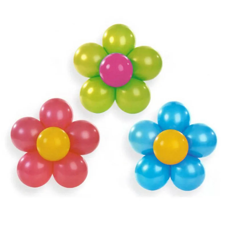 

Plastic double-layer plum blossom flower-shaped balloon shape clip can make 6 balloons into flower pattern
