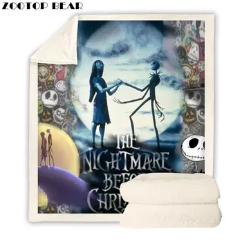 

Skull Throw Blanket Movie Poster Adult Plush Cover Soft Office Quilts Fashion Bedspread Brand Travel Picnic 3D Printed Drop Ship