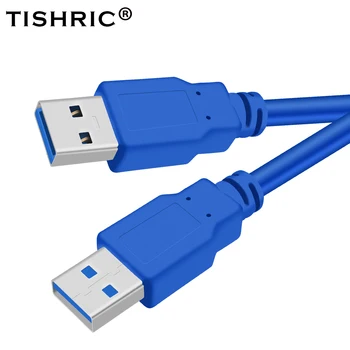 

TISHRIC USB To USB Extension Cable USB 3.0 Type A Male to Type A Male For Hard Disk Radiator Computer Super Speed 60CM