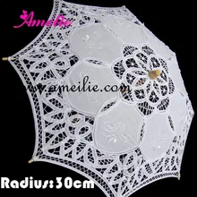 50 шт./партия,, хлопок, ручная работа, детский кружевной зонтик для свадьбы