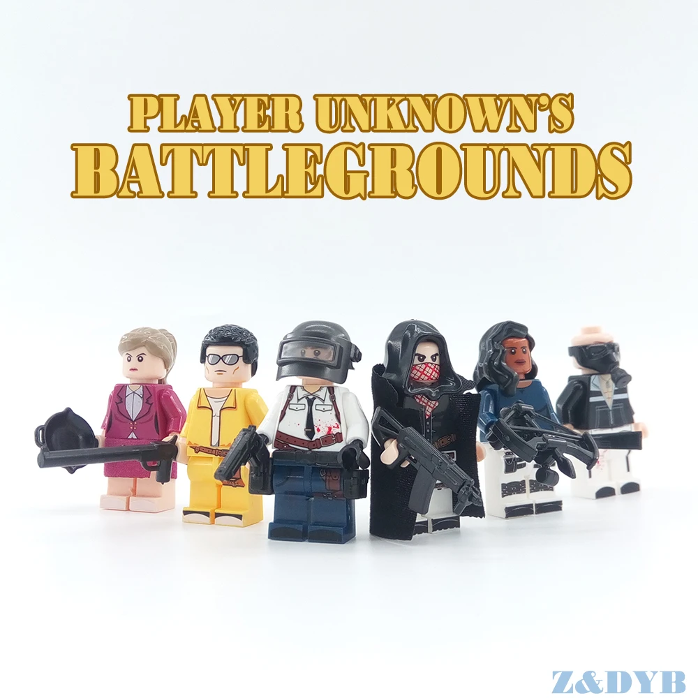 PUBG FPS Heroes /& Military Weapons Set Custom Minifigures Building Blocks Toys