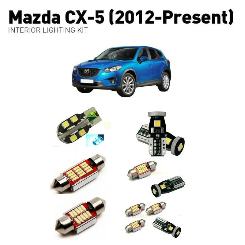 Светодиодные внутренние фонари для mazda cx5 2012 + 7 шт. светодиодные автомобилей