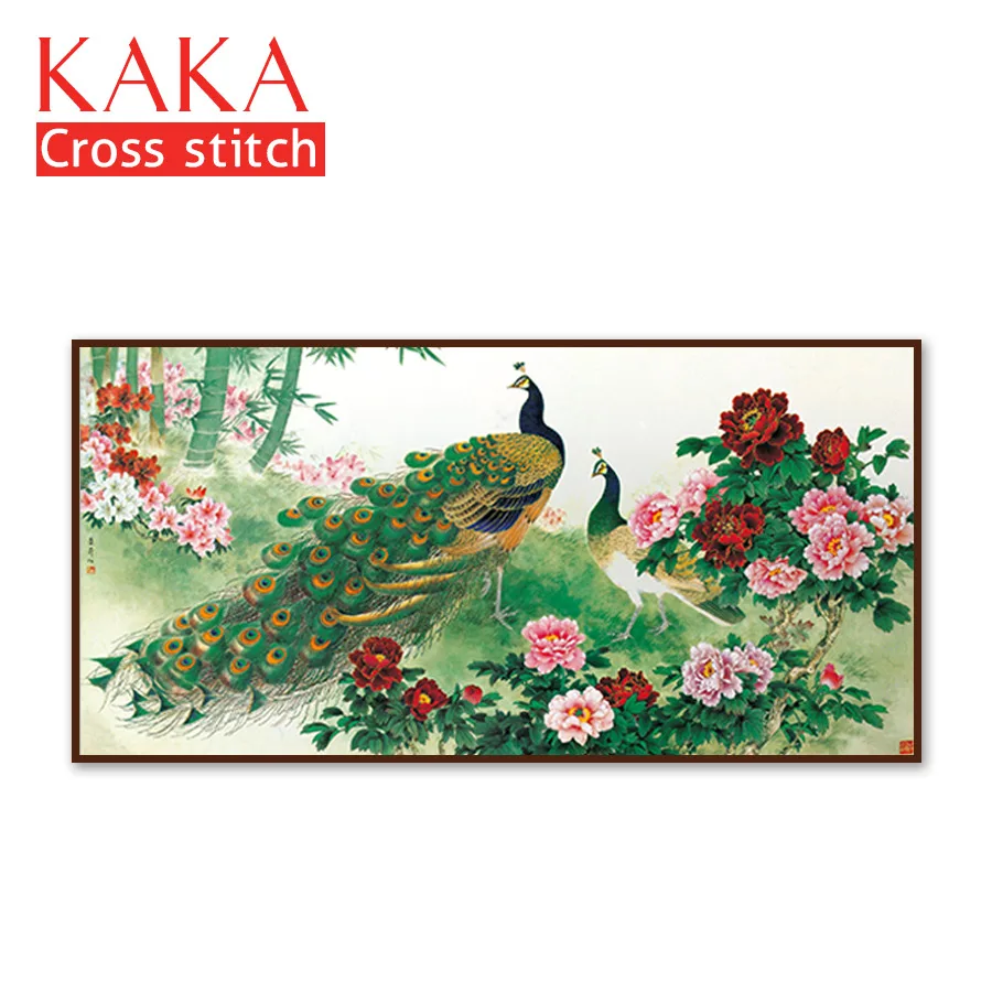 

Cross stitch kits,Embroidery needlework sets with printed pattern,11CT-canvas for Home Decor Painting,Animals Full NCKA039