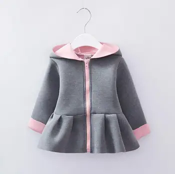 

Toddler Baby Girls 3D Ear Bunny Rabbit Coat Hooded Long Sleeve Warm Autumn Winter Jacket Outfits Clothes Girl 6-24M