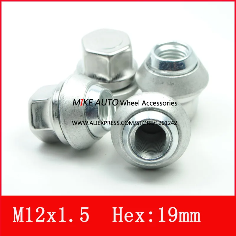 1PCS M12x1.5 REPLACEMENT WHEEL NUTS ALLOY 19MM FOR FORD /Kuga CORTINA