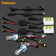 Buildreamen2 H8 H9 H11 55 Вт HID Ксенона Устранение Мерцания ошибка 3000 К-8000 К AC Балласт Лампы Canbus Адаптер Автомобилей Фары Противотуманные Фары свет
