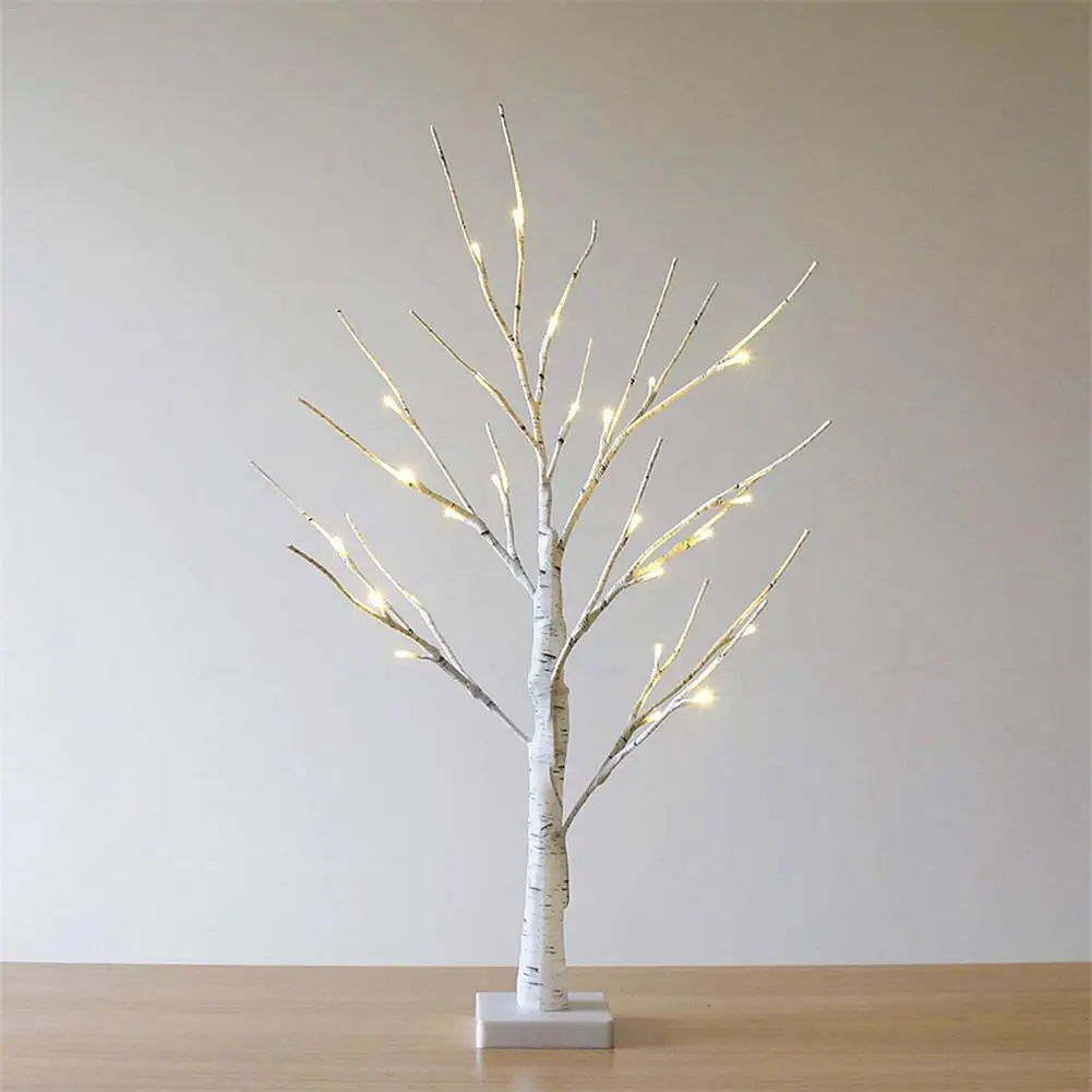 

Kaigelin 24 LED Warm White Night Light Birch Tree Home Decoration LED Desk Decor Lamp Bedroom Wedding Holiday Lights