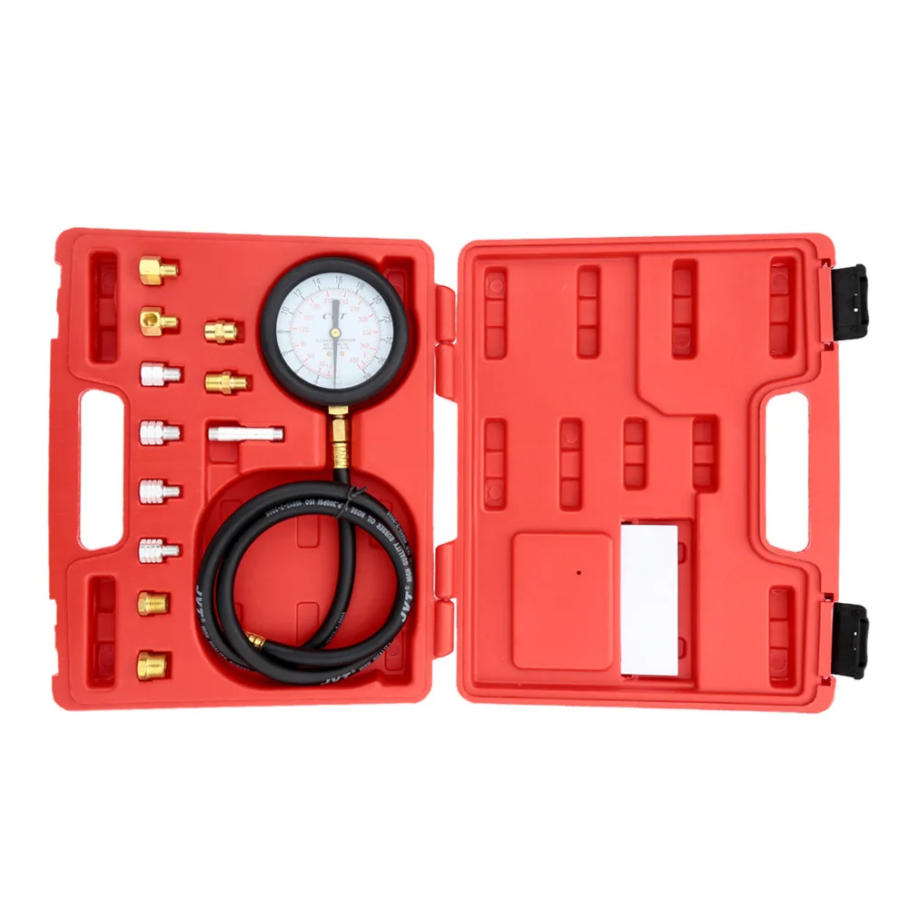 

A0015 Wave Box Pressure Meter Oil Pressure Tester Gauge Test Kit Garage Tool TU-11A Auto Pressure Tester