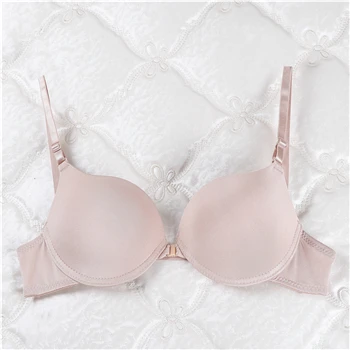 underwire bra sexy bra push up lingerie plus size women underwear ABC cup solid color lenceria front button bralett seamless brasier mujer strapless push up bra Bras