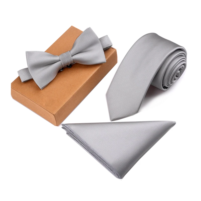 Gusleson тонкий галстук набор мужской галстук-бабочка и карман квадратный галстук бабочкой шейный платок, носовой платок Papillon человек Corbatas Hombre