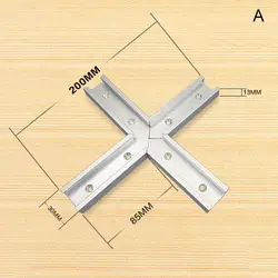 200 мм Крест T-track разъем Набор 30 Тип t-слот направляющая для резки джиг планка для крепления разъем MDJ998