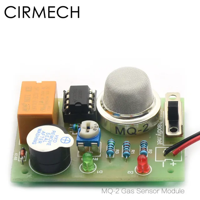 CIRMECH MQ-2 Gas Sensor Module Smoke Gas LPG Butane Hydrogen Gas Sensor Butane Methane Detector for Arduino DIY kit