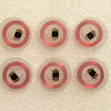 Rfid прозрачный ПВХ Круглый 25 мм ID EM4100 IC 13,56 MHZ монет тег(упаковка из 10
