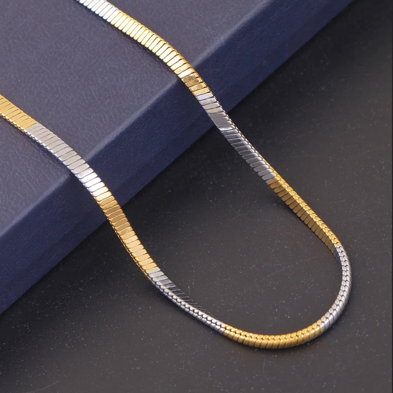 Snake Chain Necklace Unisex Fashion 