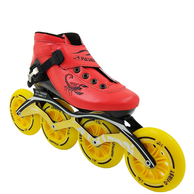 2018 جديد وصول pasendi ألياف الكربون مضمنة سرعة التزلج أحذية تزلج أحذية التزلج الطفل الكبار النساء الرجال حذاء المهنة