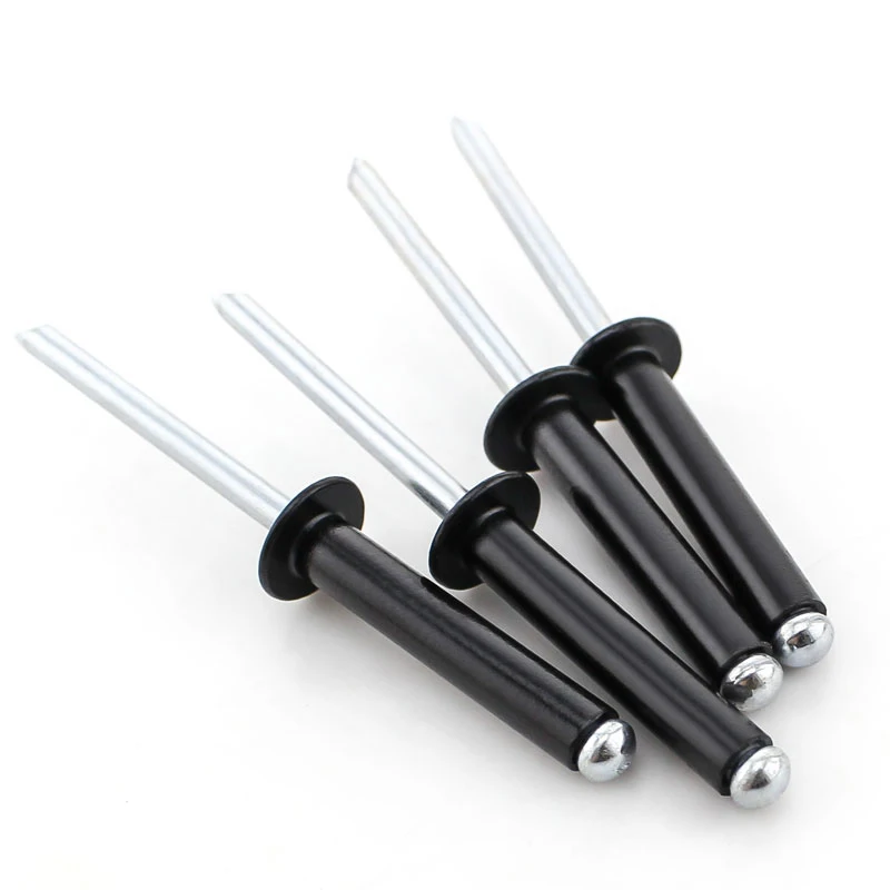 

20/50Pcs M2.4 M3.2 M4 M5 Black Aluminium Blind Rivets Nail Decoration Pop Rivets For Furniture