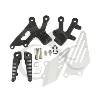 

Matte Black Front Foot pegs Footrests Brackets For Kawasaki Ninja ZX12R 2002-05