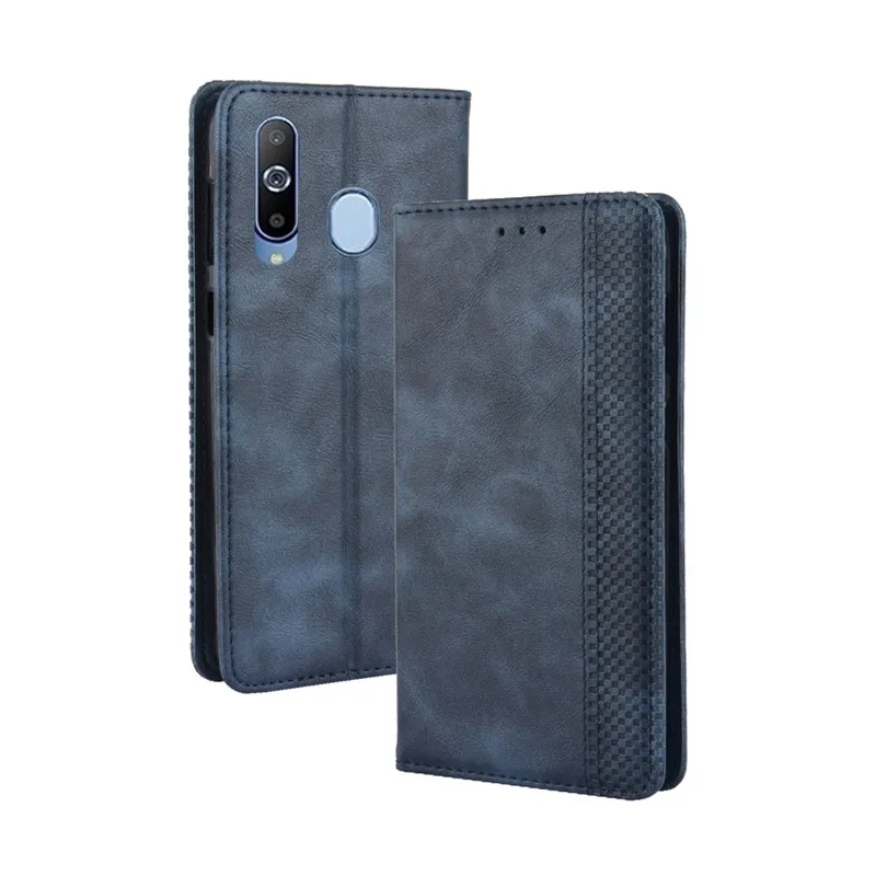 For Samsung Galaxy A60 Case Flip Vintage Style Leather Auto-absorbed Wallet Phone Case For Samsung Galaxy A60 a606 A606F Cover For Samsung Galaxy A60 Case Flip Vintage Style Leather Auto-absorbed Wallet Phone Case For Samsung Galaxy A60 a606 A606F Cover