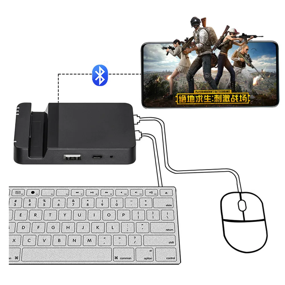 Bluetooth Keyboard Mouse Converter PUBG Game Controller Mobile Phone Games Wireless Converter Adapt