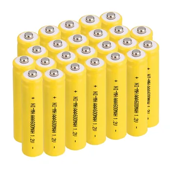 

24 PCS A SET 600 mah AAA 3A 1.2 V Ni-MH rechargeable battery -Yellow