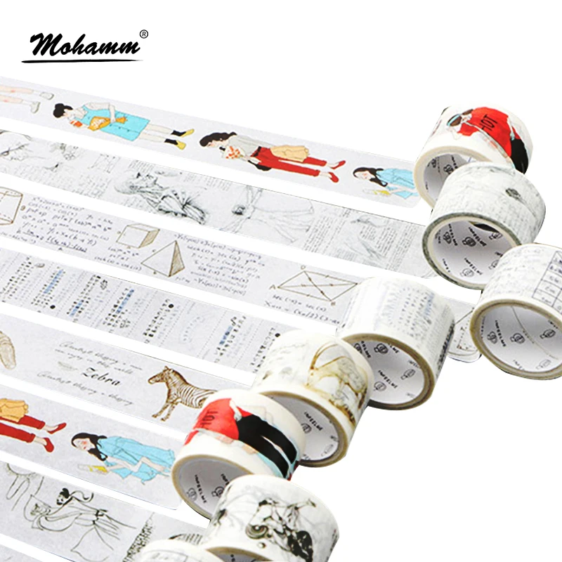 Creative Straight A Student Series Decorative Adhesive Tape Masking Washi Tape DIY Scrapbooking Sticker Label Kawaii Stationery