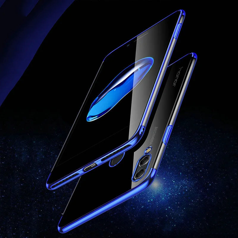 Чехол для телефона с избыточным ветром Huawei Y6Pro Y7Pro прозрачный мягкий силиконовый